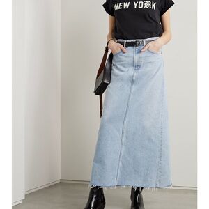 AGOLDE Hilla Denim Maxi Skirt